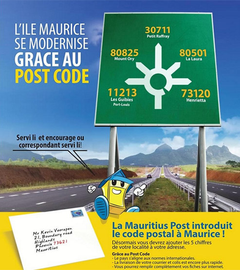 code postal ile maurice