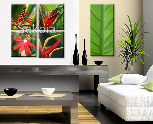 Tableaux fleurs tropicales